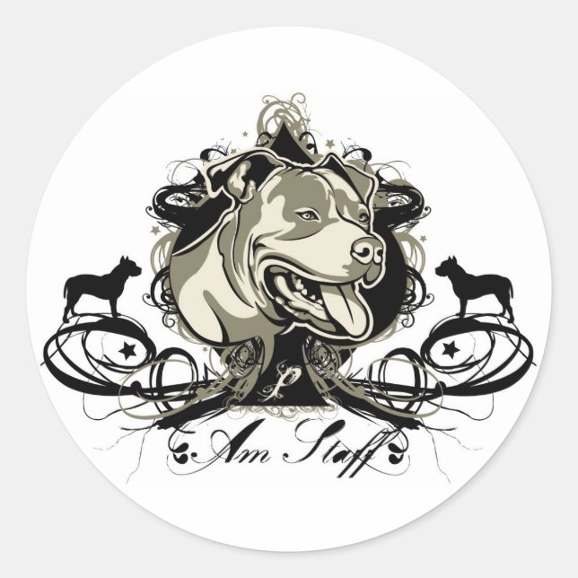 American Staffordshire Terrier Sticker (Front)