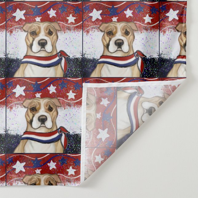 AMERICAN STAFFORDSHIRE TERRIER       TAPESTRY (Detail)