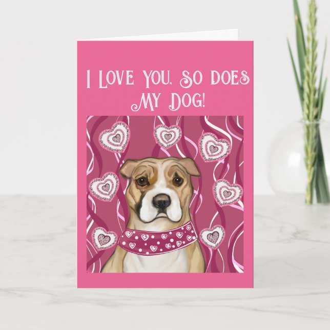 AMERICAN STAFFORDSHIRE TERRIER         THANK YOU CARD (Front)