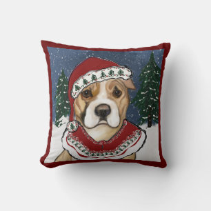 AMERICAN STAFFORDSHIRE TERRIER    THROW PILLOW
