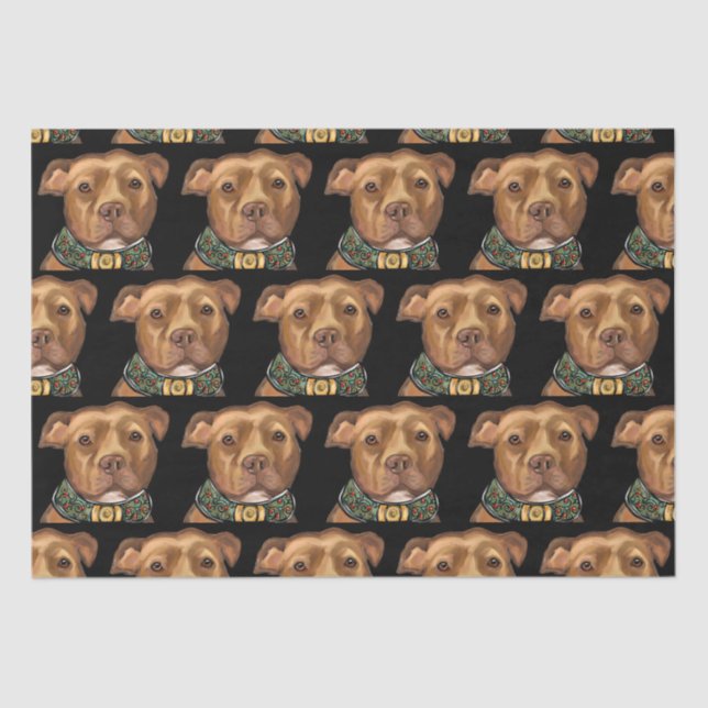 AMERICAN STAFFORDSHIRE TERRIER   TISSUE PAPER (Front)