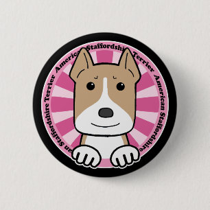 American Stafforshire Terrier 2 Inch Round Button