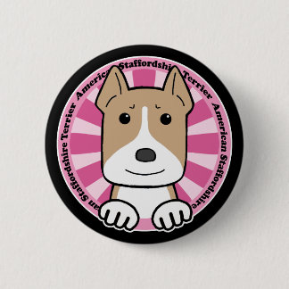 American Stafforshire Terrier 2 Inch Round Button