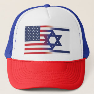 American Stand With Israel flag Trucker Hat