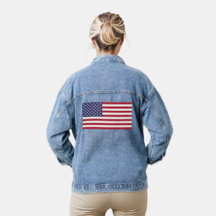 American Star-Spangled Banner Denim Jacket