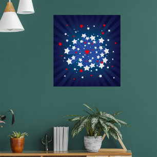 American Starburst Stars Poster