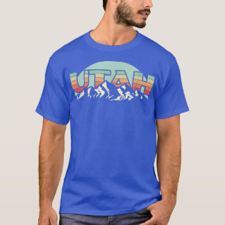 American State Utah - Vintage Mountain Nature Hiki T-Shirt