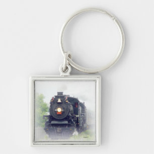 american steamtrain keychain