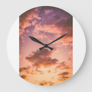 American Sunset (3) Large Clock