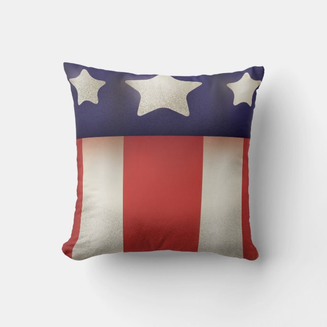 American superhero Logo Throw Pillow (Front)
