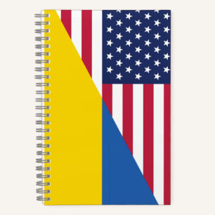 American support towards Ukraine Sherpa Blanket Notebook
