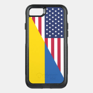 American support towards Ukraine Sherpa Blanket OtterBox Commuter iPhone 8/7 Case