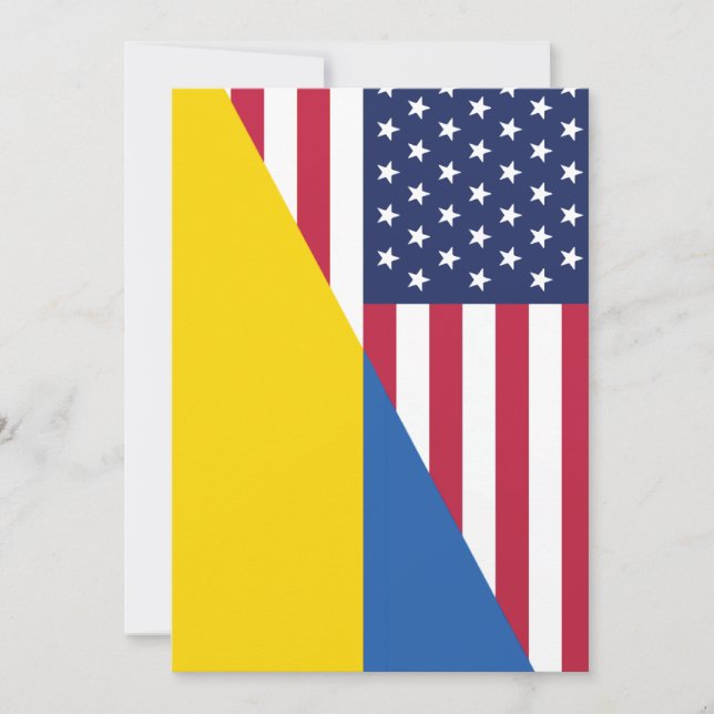 American support towards Ukraine Sherpa Blanket Save The Date (Front)