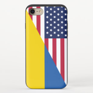 American support towards Ukraine Sherpa Blanket iPhone 8/7 Slider Case