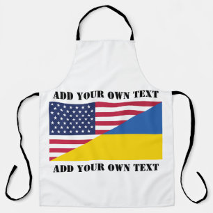 American support towards Ukraine Throw Pillow Apron