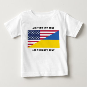 American support towards Ukraine Throw Pillow Baby T-Shirt