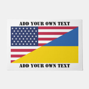 American support towards Ukraine Throw Pillow Doormat