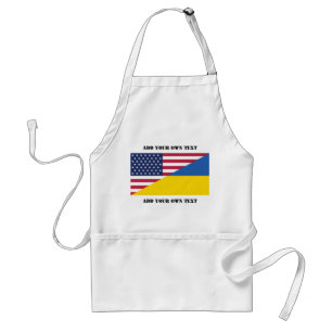 American support towards Ukraine Throw Pillow Standard Apron