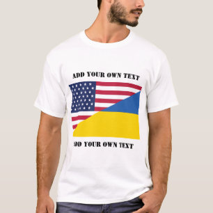 American support towards Ukraine Throw Pillow T-Shirt