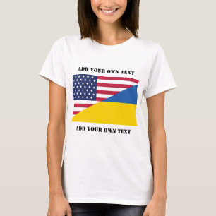 American support towards Ukraine Throw Pillow T-Shirt