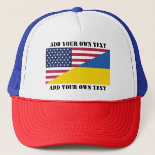 American support towards Ukraine Throw Pillow Trucker Hat