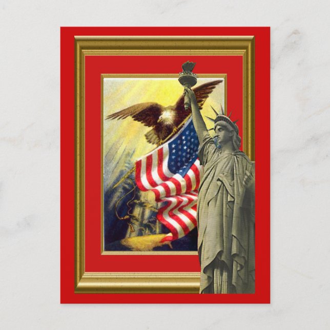 American symbols postcard (Front)