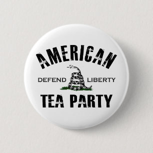 American Tea Party 2 Inch Round Button