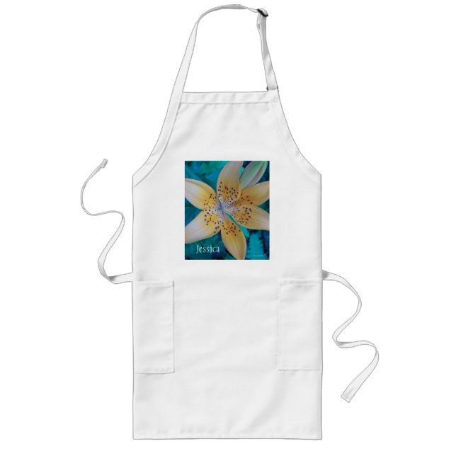 American Tiger Lily Long Apron (Front)