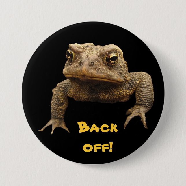American Toad 3 Inch Round Button (Front)