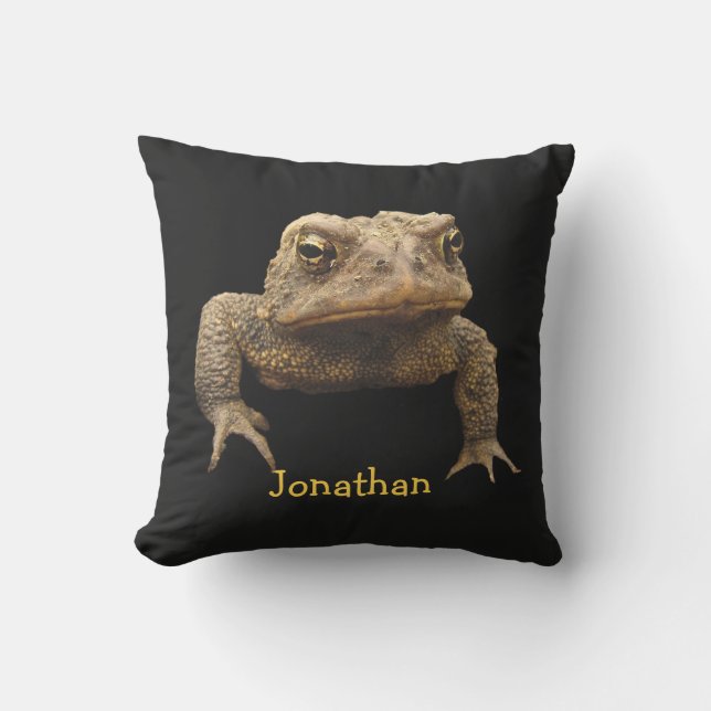 American Toad Animal Brown Black Coussin extérieur (Recto)