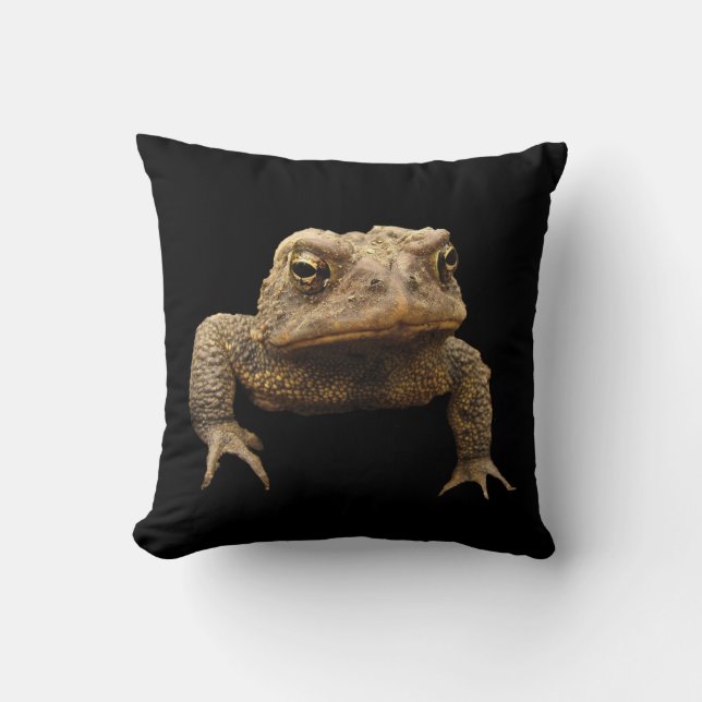 American Toad Throw Pillow (Front)