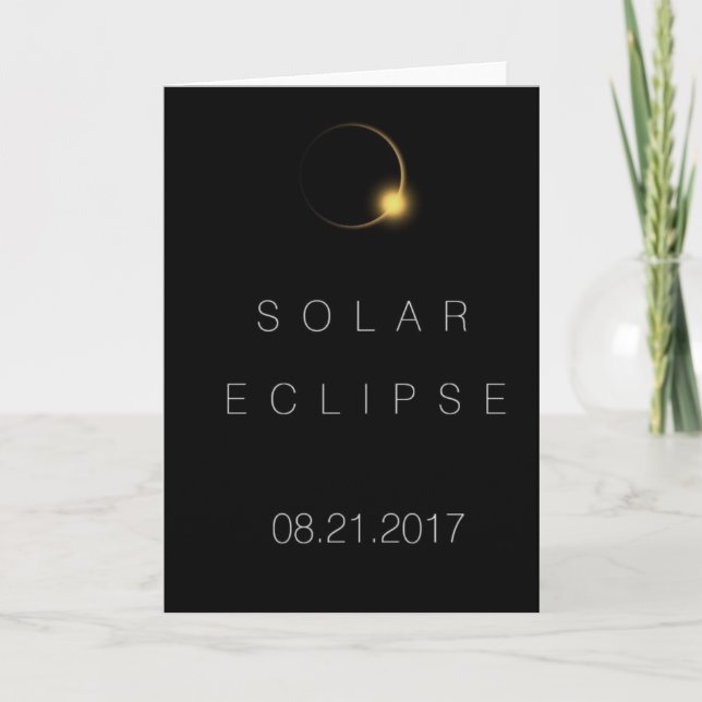American Total Solar Eclipse 2017 Card (Front)