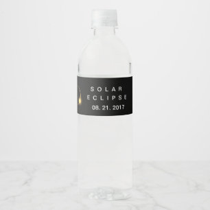 American Total Solar Eclipse 2017 Water Bottle Label