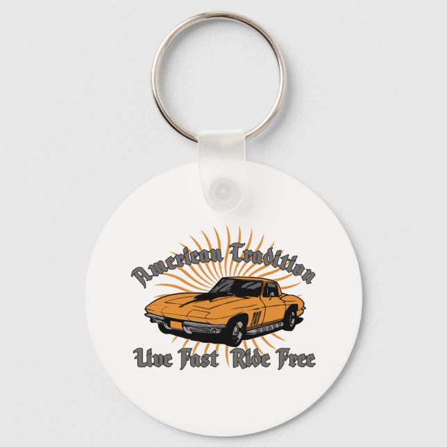 American Tradition Corvette Keychain (Front)