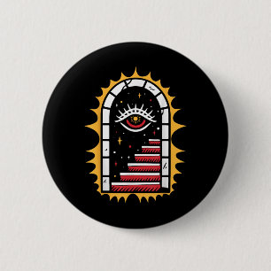 American Traditional Old School Tattoo Flash Ink S 2 Inch Round Button