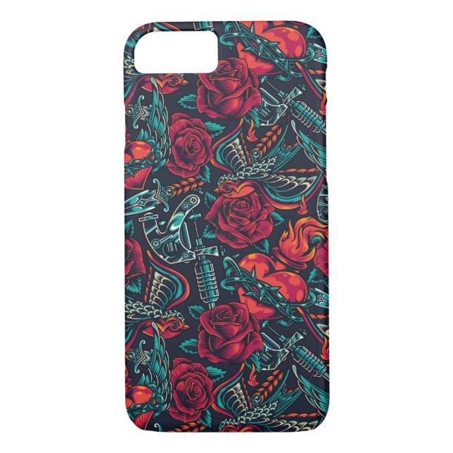 American Traditional Tattoo Case-Mate iPhone Case (Back)