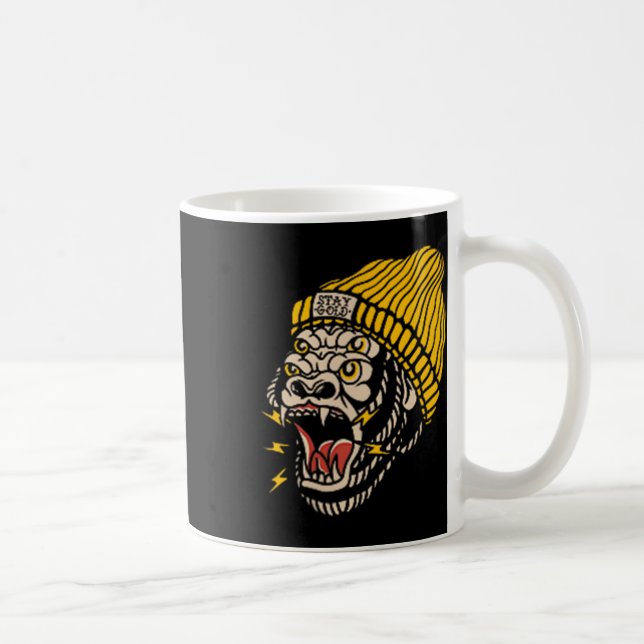 American Traditional Tattoo Gorilla Alternative Ol Coffee Mug (Right)