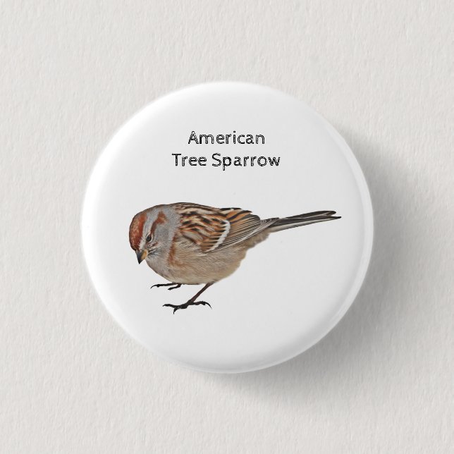 American Tree Sparrow 1 Inch Round Button (Front)
