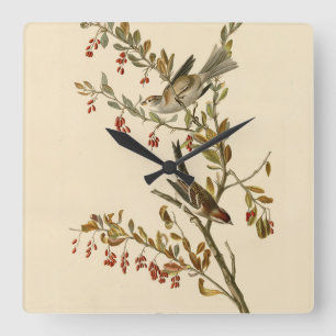 American Tree Sparrow, Audubon's Birds of America Square Wall Clock