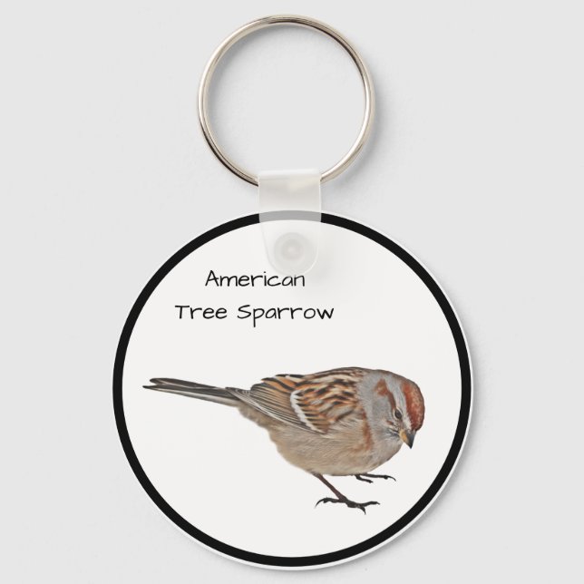 American Tree Sparrow Keychain (Front)