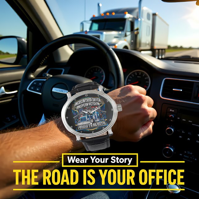 American Truck Driver, Veteran, Proud Watch (Creator Uploaded)