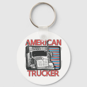 American Trucking Keychain