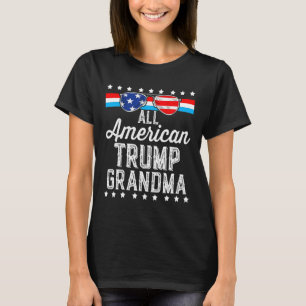 American Trump Grandma American Flag Sungles Trump T-Shirt
