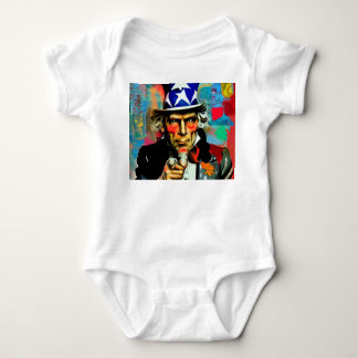 American Uncle Sam Baby Bodysuit