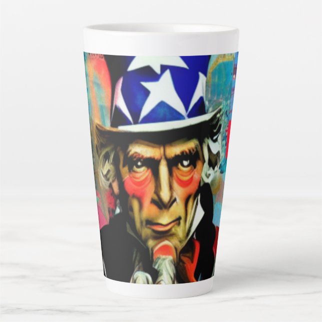 American Uncle Sam Latte Mug (Front)
