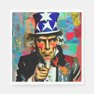 American Uncle Sam Napkin
