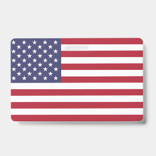 American United States USA Flag Badge