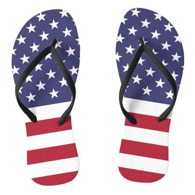 American United States USA Flag Flip Flop (Footbed)