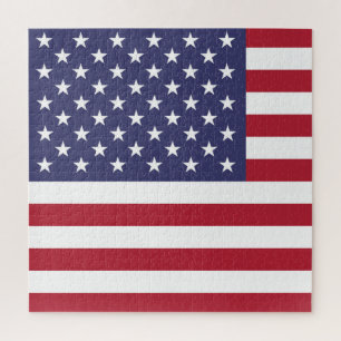 American United States USA Flag Jigsaw Puzzle