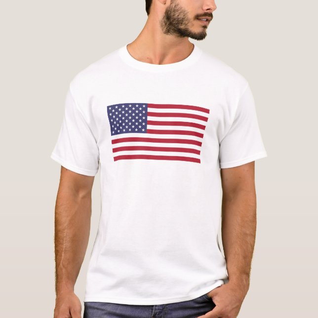 American United States USA Flag T-shirt (Front)